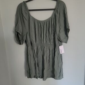 Maternity Green Blouse